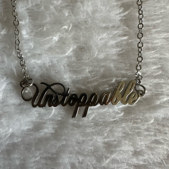 “Unstoppable” Silver Necklace - Picture 3 of 6